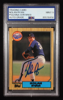 Nolan Ryan Signed 1987 Topps Tiffany #757 (PSA | Auto 9) at PristineAuction.com
