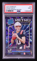 Drake Maye 2024 Donruss Rated Rookies Retro #16 RC (PSA 9) at PristineAuction.com