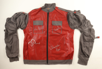 "Back To The Future" Jacket Signed By (4) with Michael J. Fox, Christopher Lloyd, Lea Thompson & Tom Wilson (Beckett) at PristineAuction.com