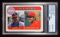 Nolan Ryan Signed 2018 Topps Throwback Thursday #67 Nolan Ryan / Shohei Ohtani RC (PSA | Auto 10) at PristineAuction.com