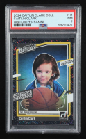 Caitlin Clark 2024 Panini Caitlin Clark Collection Donruss Highlights #H1 RC (PSA 7) at PristineAuction.com