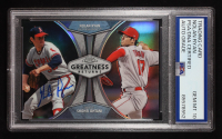 Nolan Ryan Signed 2019 Topps Chrome Greatness Returns #GRE3 Nolan Ryan / Shohei Ohtani (PSA | Auto 10) at PristineAuction.com