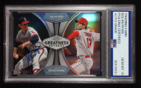 Nolan Ryan Signed 2019 Topps Chrome Greatness Returns #GRE3 Nolan Ryan / Shohei Ohtani (PSA | Auto 10) at PristineAuction.com