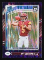 Jayden Daniels 2024 Donruss Optic Purple Shock #248 RR RC at PristineAuction.com