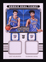 Ousmane Dieng / Chet Holmgren 2022-23 Panini Contenders Rookie Ticket Dual Swatches #2 at PristineAuction.com