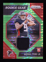 Michael Penix Jr. 2024 Panini Prizm Rookie Gear Neon Green Pulsar #9 RC at PristineAuction.com