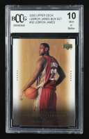 LeBron James 2003 Upper Deck LeBron James Box Set #30 RC / Ready Or Not (BCCG 10) at PristineAuction.com