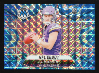JJ McCarthy 2024 Panini Mosaic Mosaic Reactive Blue #275 DEB RC at PristineAuction.com