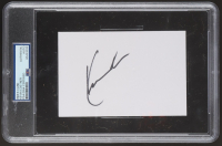 Kevin Costner Signed 4x6 Index Card (PSA) at PristineAuction.com