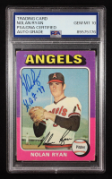 Nolan Ryan Signed 1975 Topps #500 "H.O.F. '99" (PSA | Auto 10) at PristineAuction.com