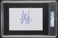 Liam Neeson Signed 4x6 Index Card (PSA) at PristineAuction.com