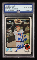Nolan Ryan Signed 1973 Topps #220 "108.5 MPH Fastball" (PSA | Auto 10) at PristineAuction.com