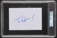 Tom Hanks Signed 4x6 Index Card (PSA) at PristineAuction.com