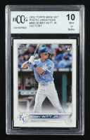 Bobby Witt Jr. 2022 Topps Base Set Photo Variations #660 Factory RC (BCCG 10) at PristineAuction.com