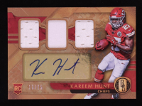 Kareem Hunt 2017 Panini Gold Standard #296 Jersey Autograph #16/75 RC at PristineAuction.com