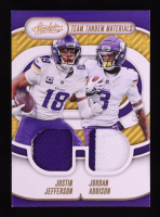 Justin Jefferson / Jordan Addison 2024 Absolute Team Tandem Materials Gold #3 #09/99 at PristineAuction.com