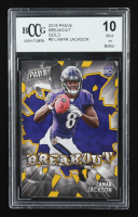 Lamar Jackson 2018 Panini Breakout Gold #6 RC (BCCG 10) at PristineAuction.com