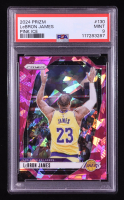 LeBron James 2024-25 Panini Prizm Prizms Pink Ice #130 (PSA 9) at PristineAuction.com