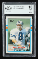 Troy Aikman 1989 Topps Traded #70T RC (BCCG 10) at PristineAuction.com
