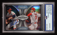 Nolan Ryan Signed 2019 Topps Chrome Greatness Returns #GRE3 Nolan Ryan / Shohei Ohtani (PSA | Auto 10) at PristineAuction.com