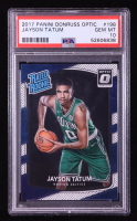 Jayson Tatum 2017-18 Donruss Optic #198 RR RC (PSA 10) at PristineAuction.com