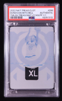 Donovan Mitchell 2022-23 Panini National Treasures Collegiate Timeless Treasures Materials Printing Plates Cyan #3 #1/1 (PSA Authentic) at PristineAuction.com