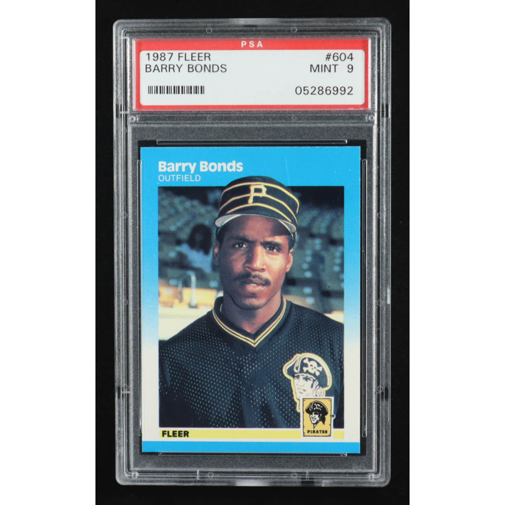 Barry Bonds 1987 Fleer #604 RC (PSA 9) at PristineAuction.com