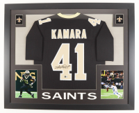 Alvin Kamara Signed Custom Framed Jersey Display (Beckett) at PristineAuction.com