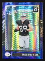 Brock Bowers 2024 Donruss Optic Blue Hyper #215 RR RC at PristineAuction.com