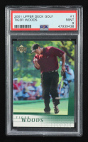 Tiger Woods 2001 Upper Deck #1 RC (PSA 9) at PristineAuction.com
