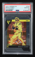Brock Purdy 2022 Panini Chronicles Flux Rookies #2 RC (PSA 10) at PristineAuction.com