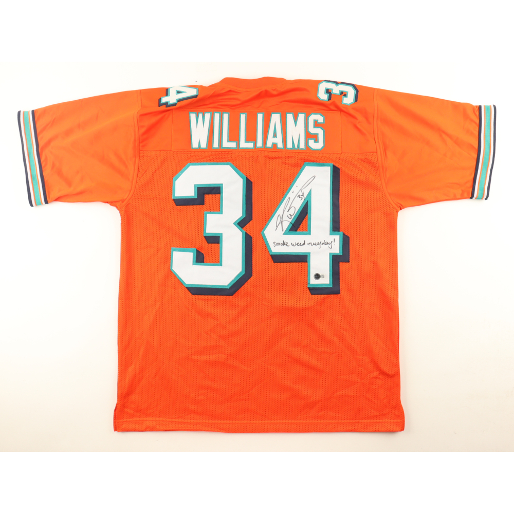 Ricky Williams Signed Jersey Inscribed "Smoke Weed Every Day!" (Beckett) at PristineAuction.com