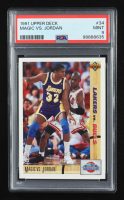 Magic Johnson / Michael Jordan 1991-92 Upper Deck #34 CC (PSA 9) at PristineAuction.com
