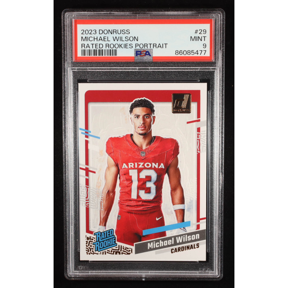 Michael Wilson 2023 Donruss RR Portrait #29 RC (PSA 9) at PristineAuction.com