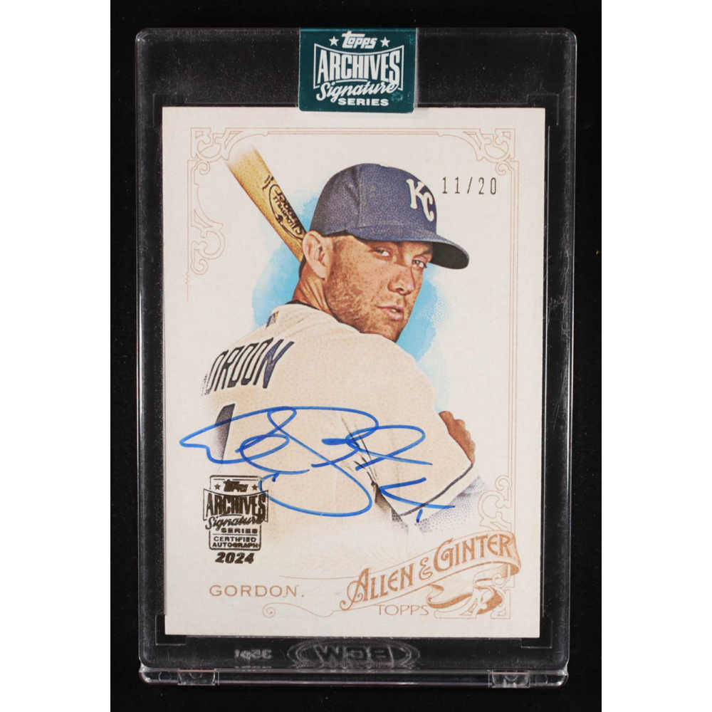 Alex Gordon 2024 Topps Archives Signature Series / 2015 Allen & Ginter #254 #11/20 at PristineAuction.com