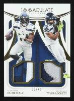 D.K. Metcalf / Tyler Lockett 2022 Immaculate Collection Immaculate Dual Jerseys #8 #39/49 at PristineAuction.com