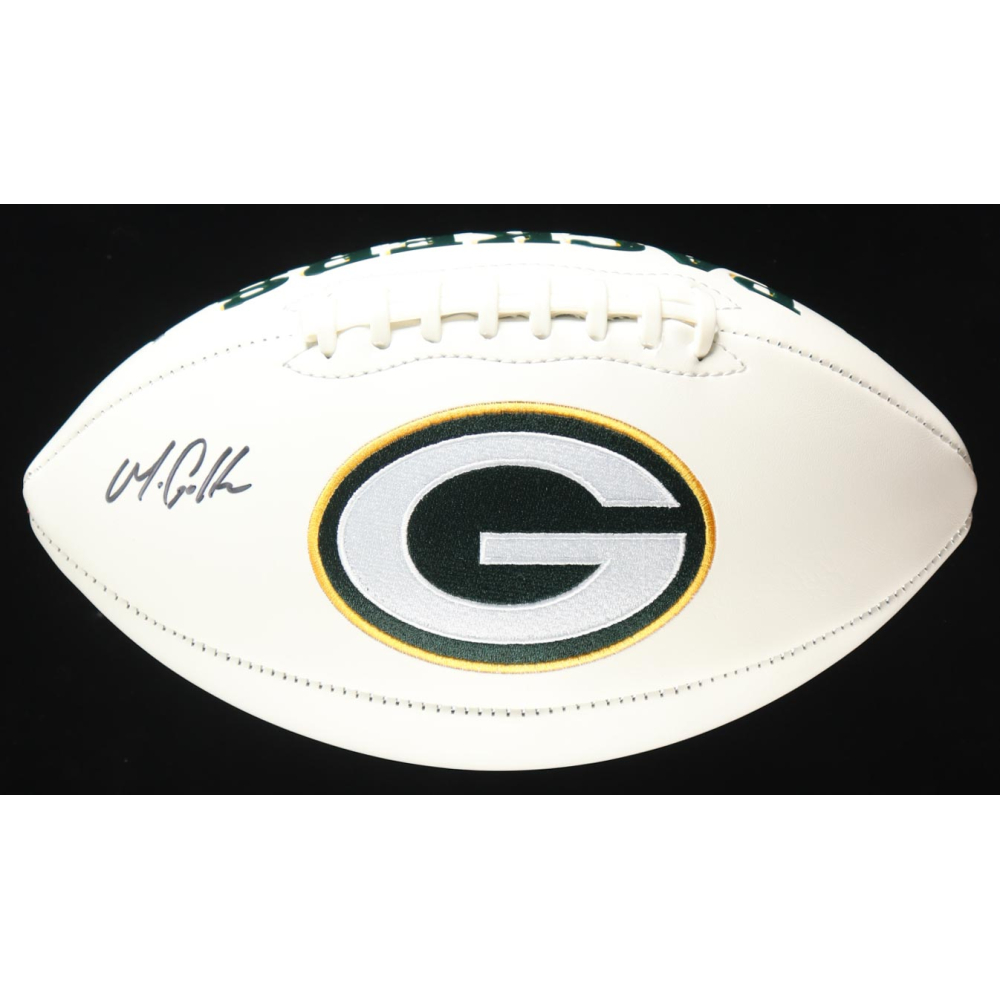 Matthew Golden Signed Packers Logo Football (Beckett) at PristineAuction.com