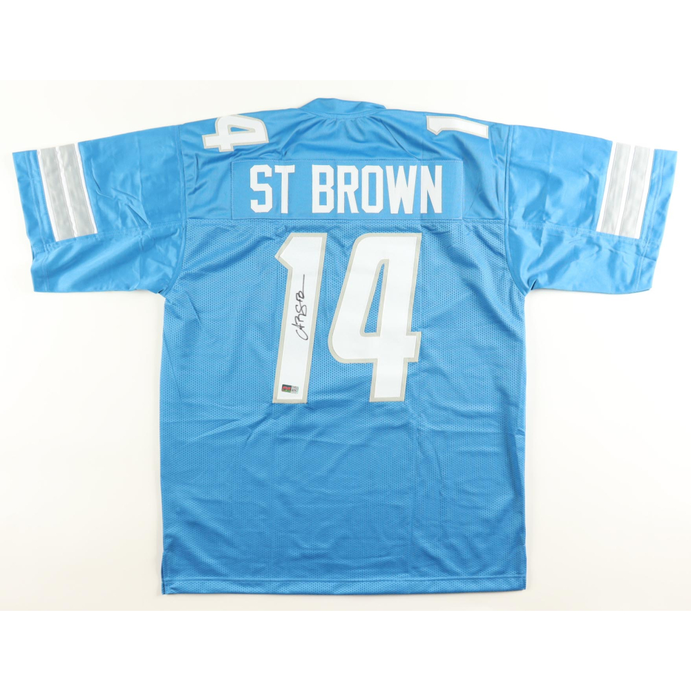 Amon-Ra St. Brown Signed Lions Jersey (PIA) at PristineAuction.com