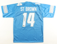 Amon-Ra St. Brown Signed Lions Jersey (PIA) at PristineAuction.com