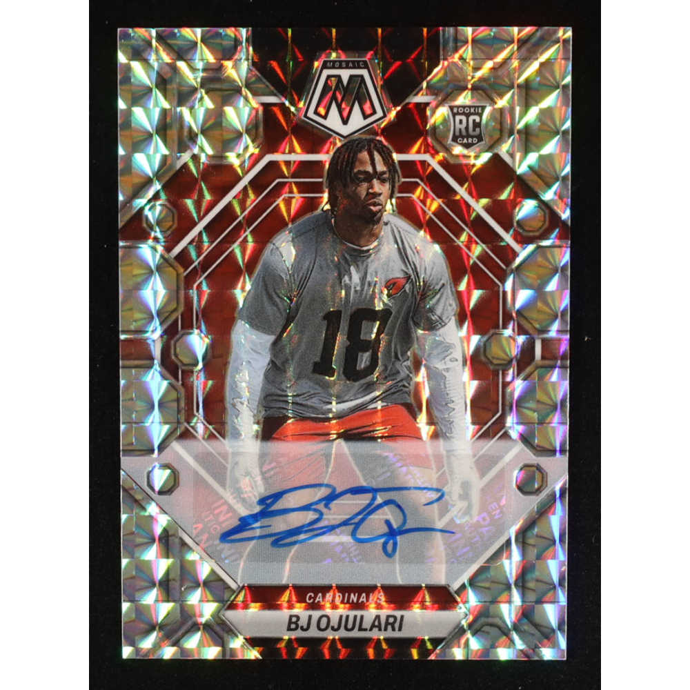 BJ Ojulari 2023 Panini Mosaic Rookie Autographs Mosaic #285 RC at PristineAuction.com