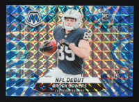 Brock Bowers 2024 Panini Mosaic Mosaic Reactive Blue #286 DEB RC at PristineAuction.com