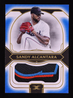 Sandy Alcantara 2024 Topps Definitive Collection Jumbo Relics Blue #DJRCSA #06/30 at PristineAuction.com