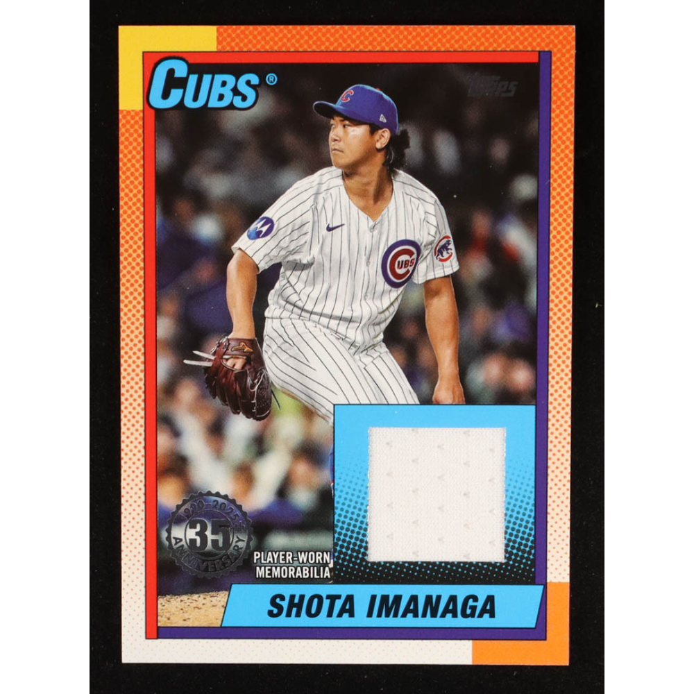 Shota Imanaga 2025 Topps '90 Topps Relics #T90RSI at PristineAuction.com