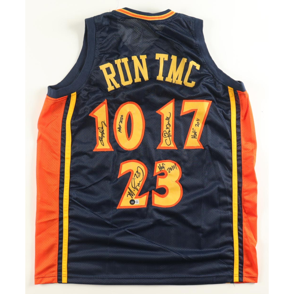 Tim Hardaway, Chris Mullin & Mitch Richmond Signed Jersey Inscribed "HOF 2022", "HOF 2011" & "HOF 2014" (Beckett) at PristineAuction.com