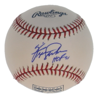 Ferguson Jenkins Signed OML Hall of Fame Logo Baseball Inscribed "HOF 91" (JSA) at PristineAuction.com