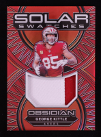 George Kittle 2024 Panini Obsidian Solar Swatches Red #29 #40/75 at PristineAuction.com