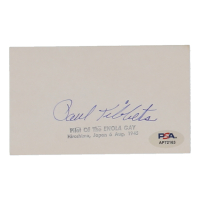 Paul Tibbets Signed Cut (PSA) at PristineAuction.com