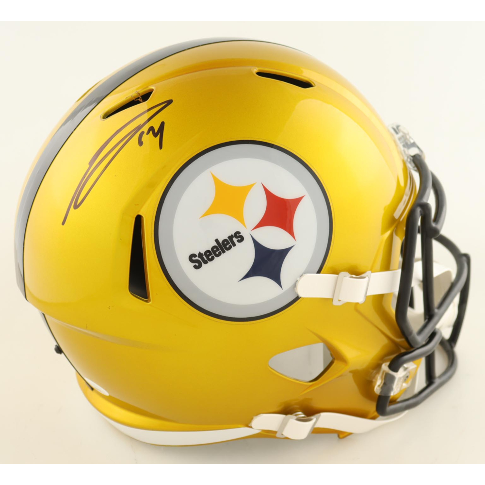 George Pickens Signed Steelers Full-Size Flash Alternate Speed Helmet (JSA) at PristineAuction.com