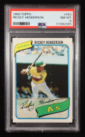 Rickey Henderson 1980 Topps #482 RC (PSA 8) (UER) at PristineAuction.com