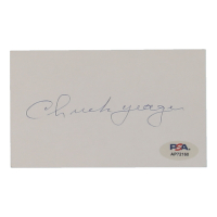 Chuck Yeager Signed Cut (PSA) at PristineAuction.com